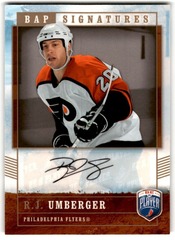2006-07 Upper Deck Be a Player BAP Signatures RJ Umberger #RU Auto
